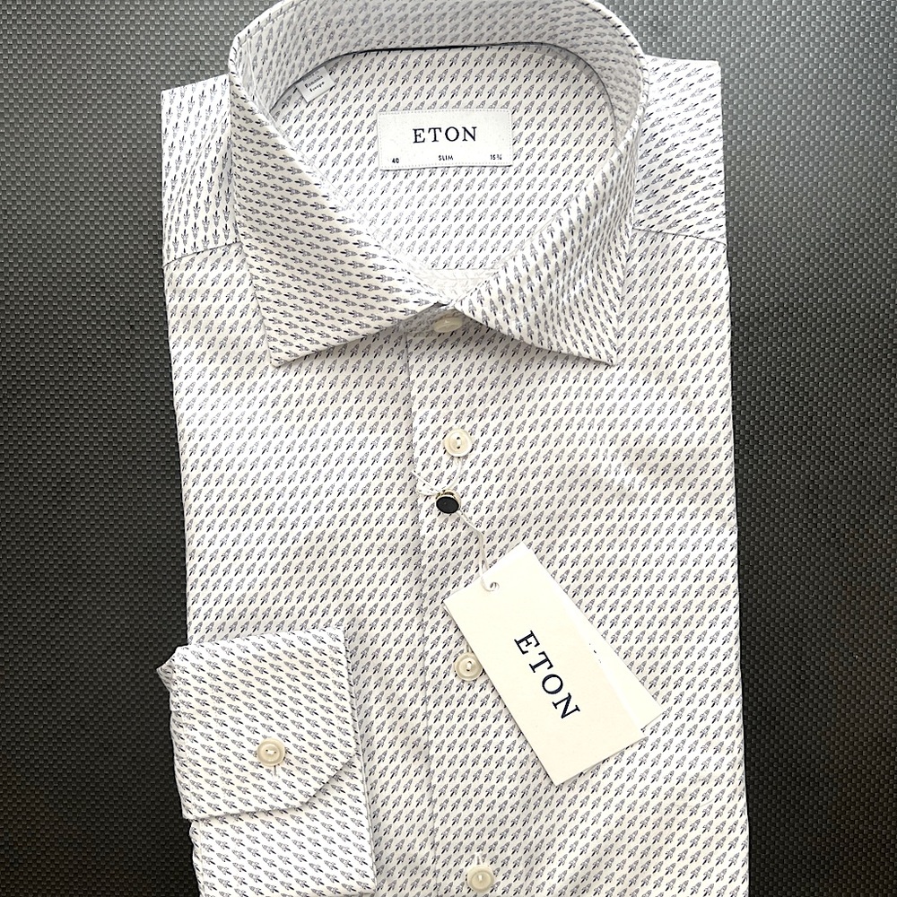 ETON 15 3/4 NECK SLIM DRESS SHIRT - NEW WITH TAGS
